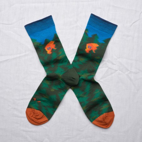 Chaussettes Maison Forêt
